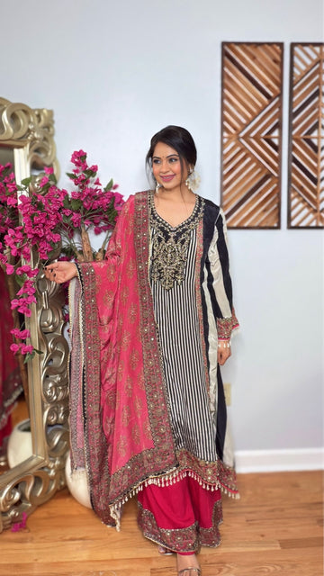 Rehza Stripe Suit Set