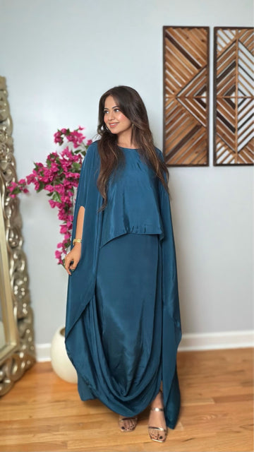 Aarini Layered Crepe Silk Dress