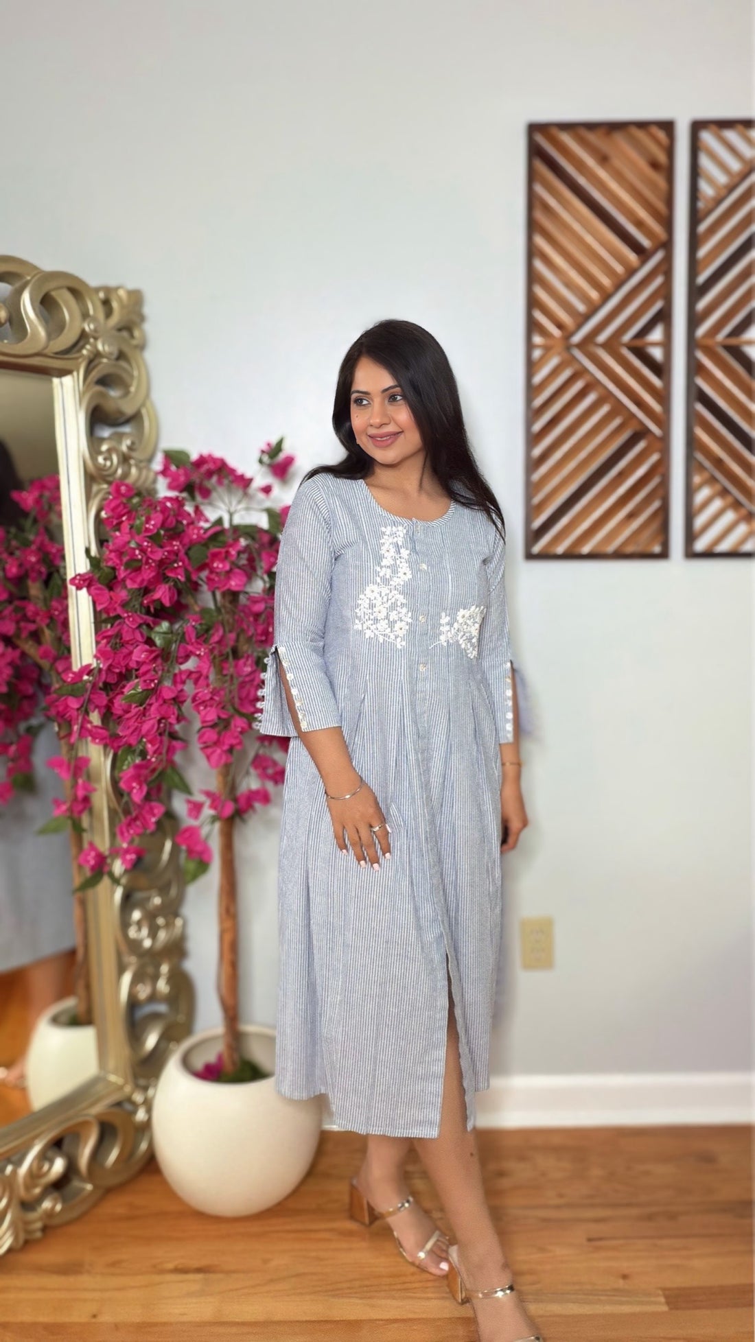 Aurelle Linen Cotton Dress