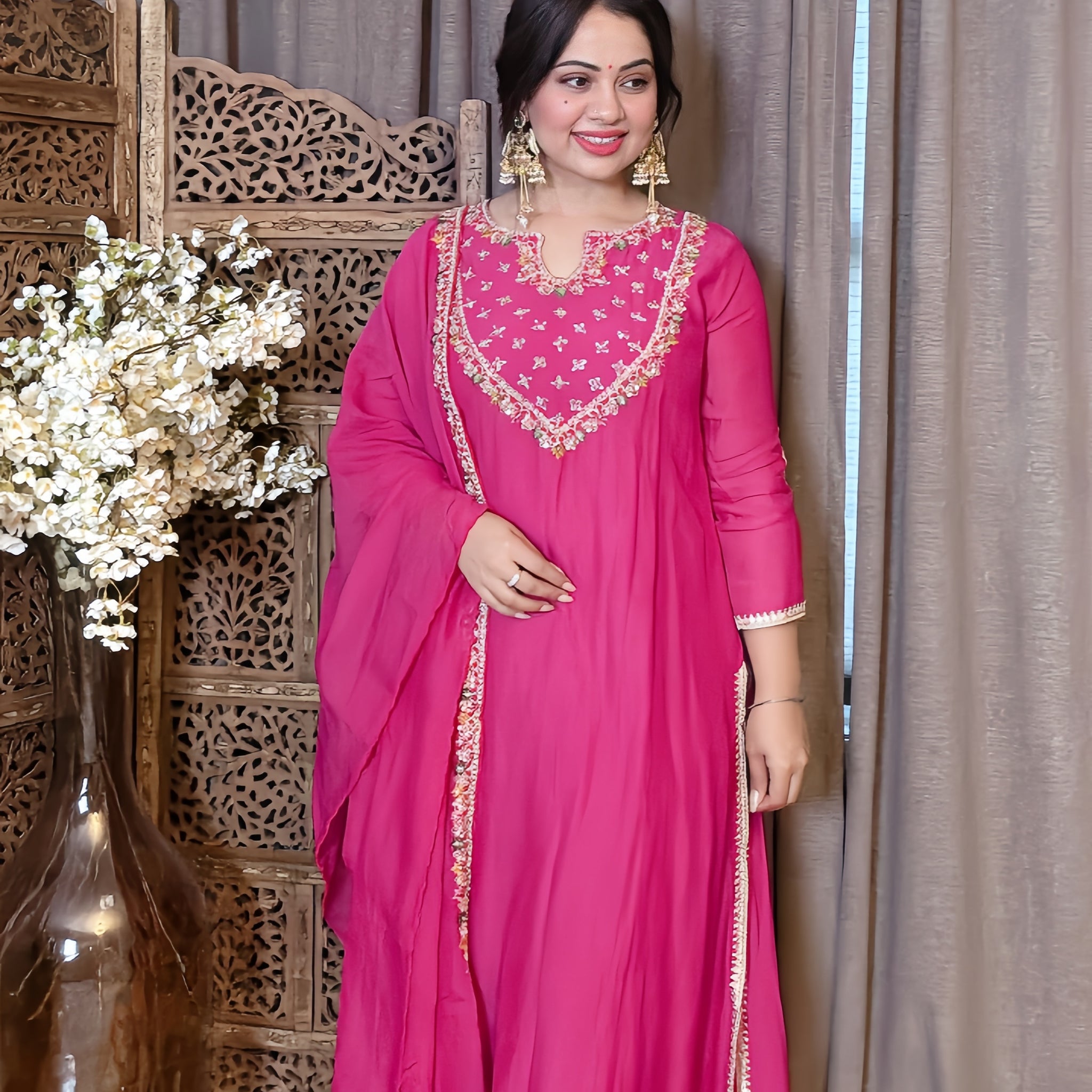 Rangreza MulMul Chanderi Suit