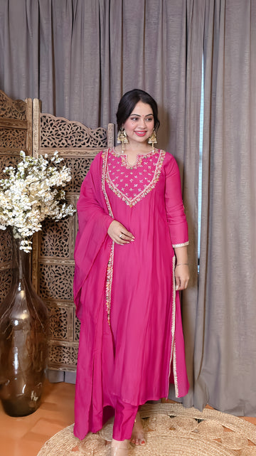 Rangreza MulMul Chanderi Suit