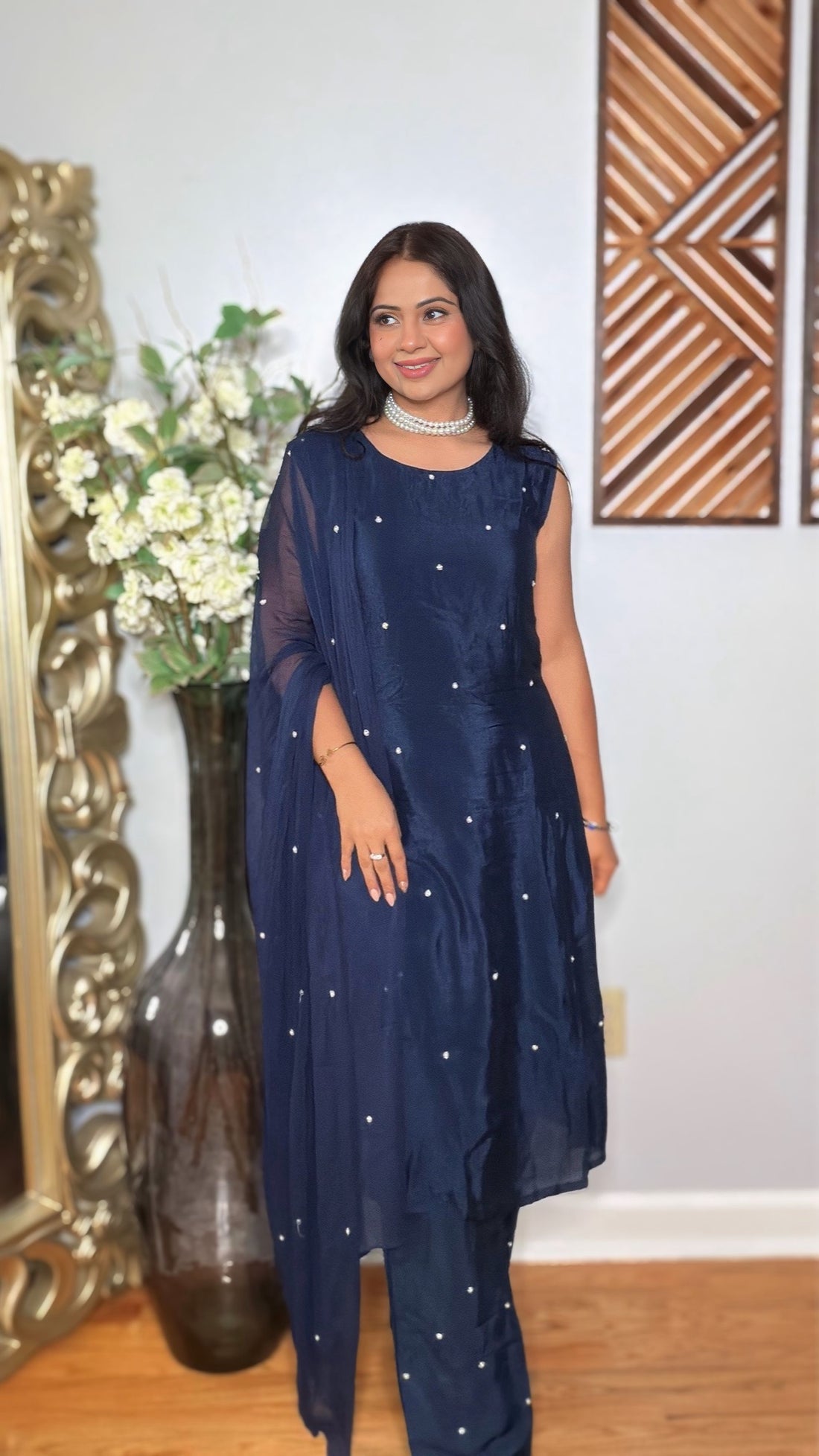 Meher Noor Chinon Silk Suit