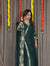 Inaya – Emerald Green Dola Silk Angrakha Anarkali Set