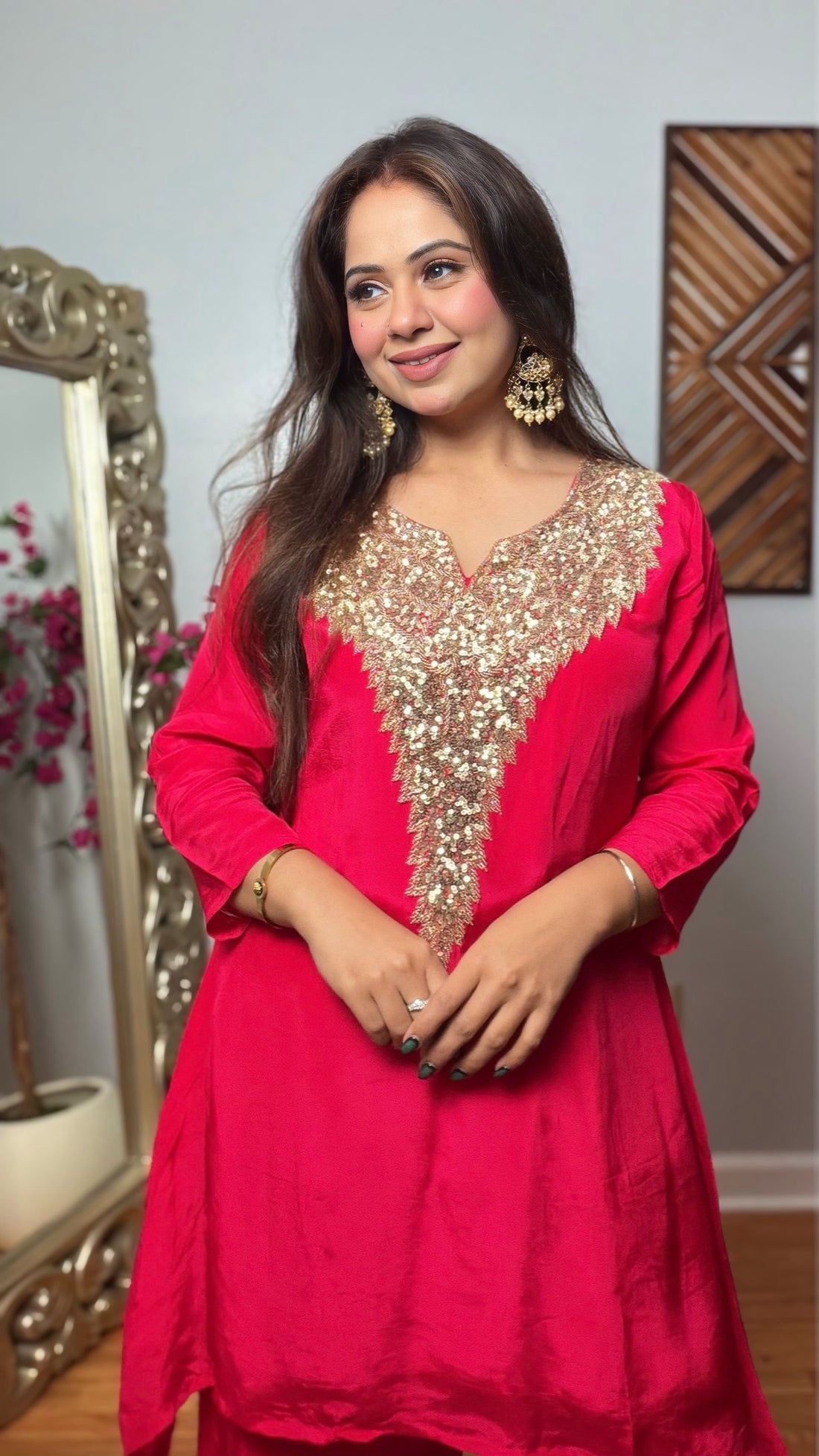 Aaradhya Crepe Silk Cord Set