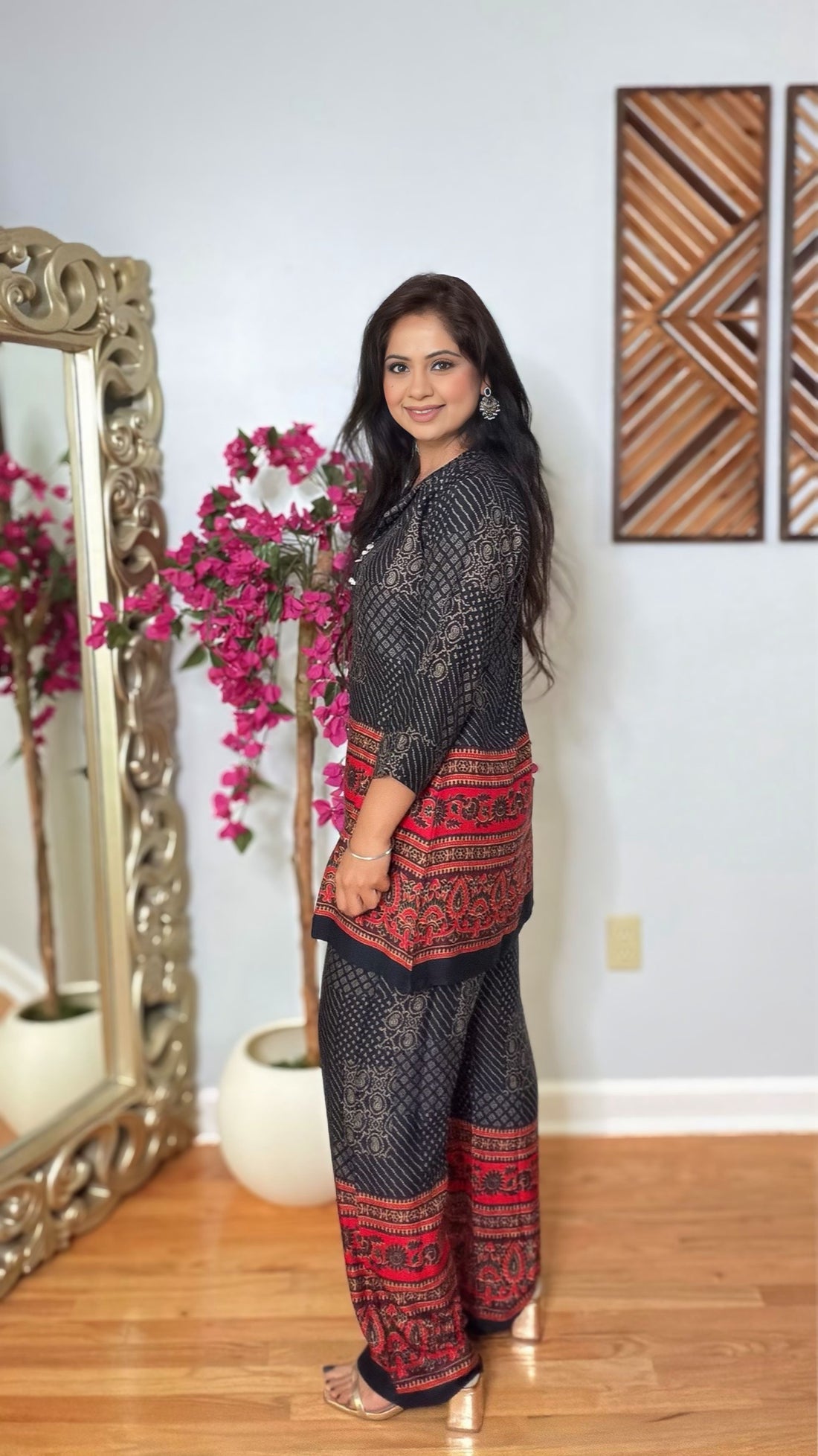 Eshvi Ajrak Co-ord Set