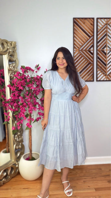 Celestia Tiered Midi Dress