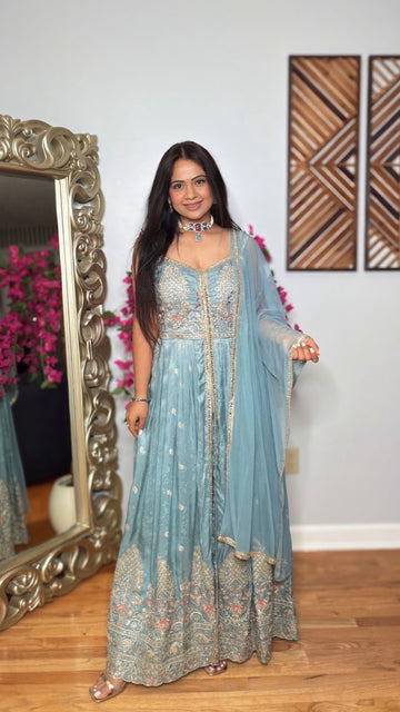 Aureya Embroidered Anarkali Gown