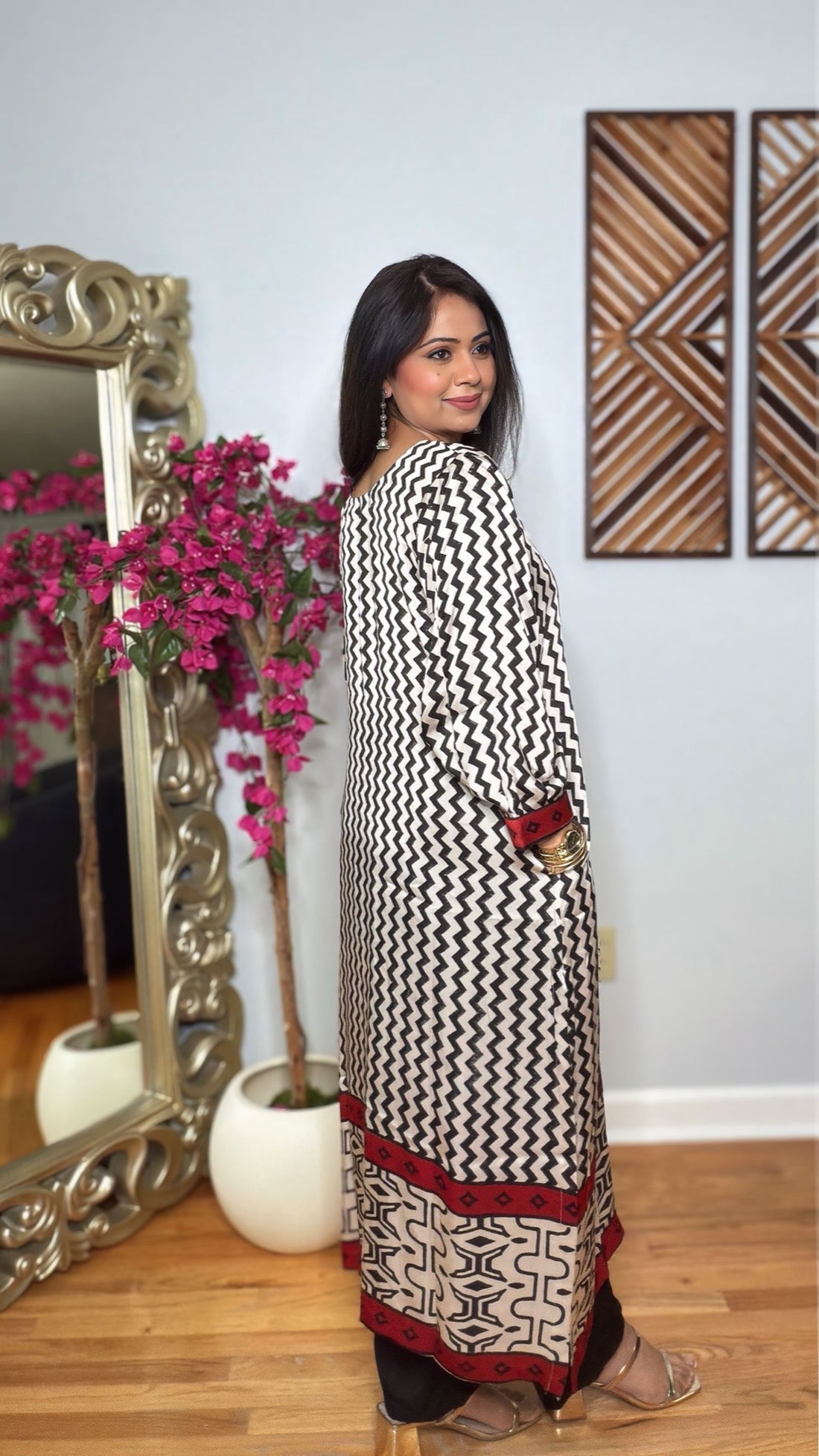 Mehrza Ajrak Kurta Set