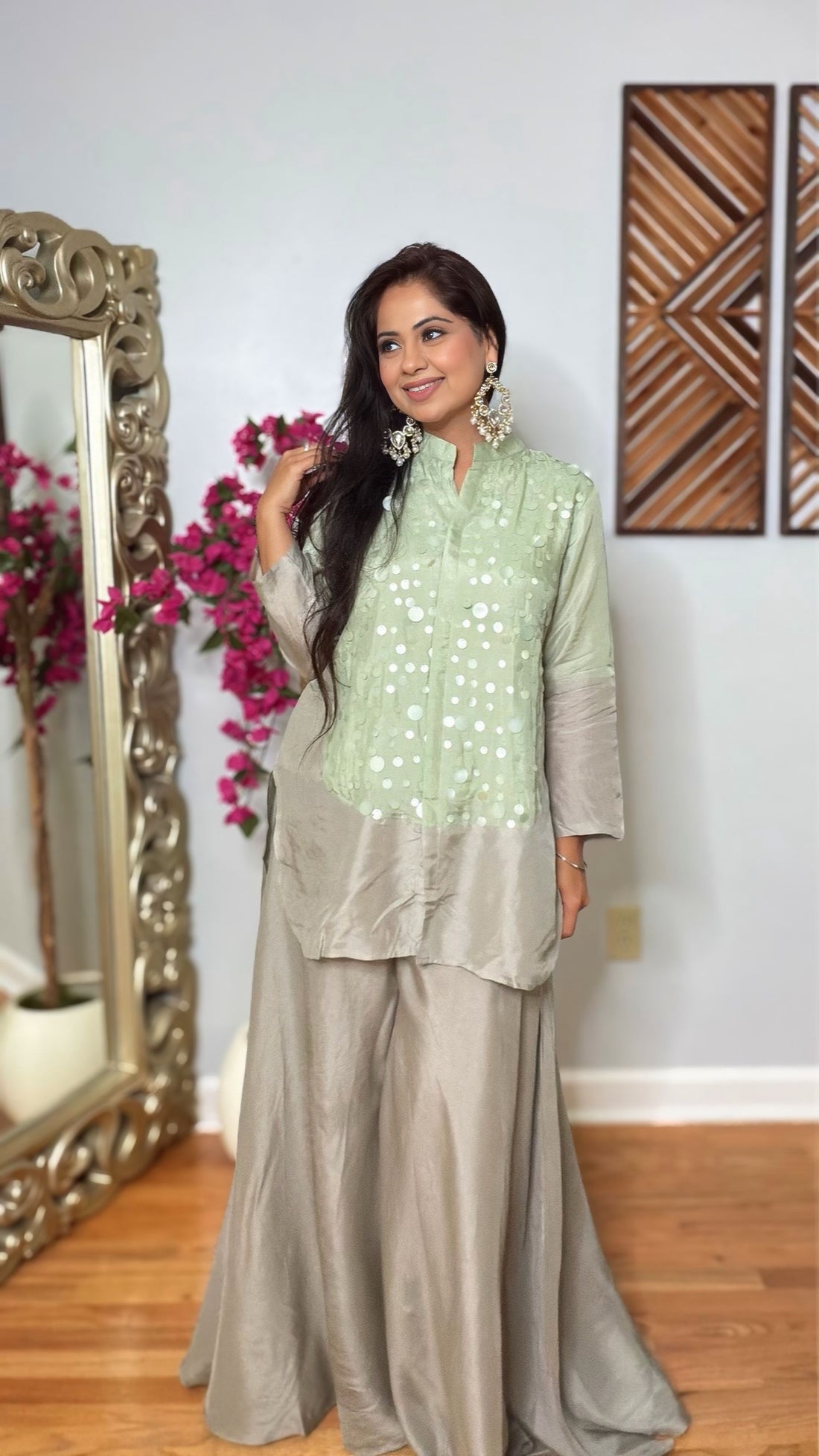 Anevi Raw Silk Co-ord Set