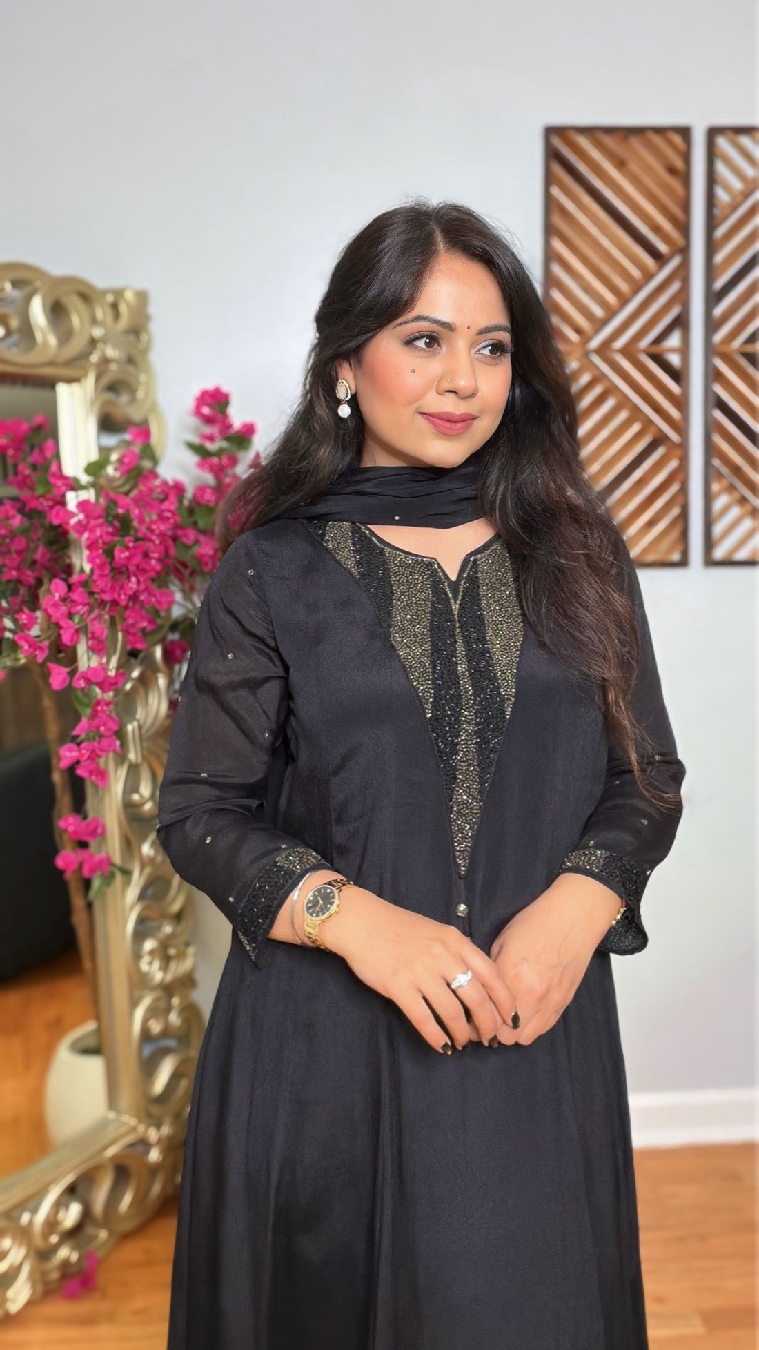 Zareith Noir Anarkali Set