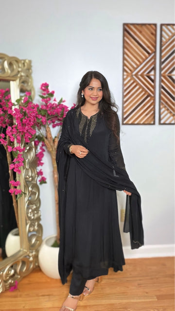 Zareith Noir Anarkali Set