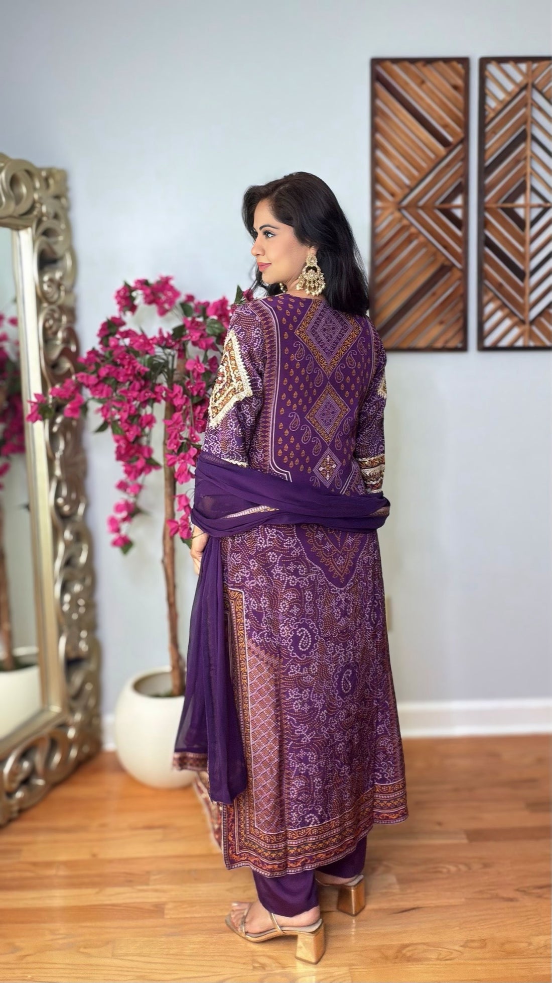 Koyna Crepe Silk Bandhani Suit