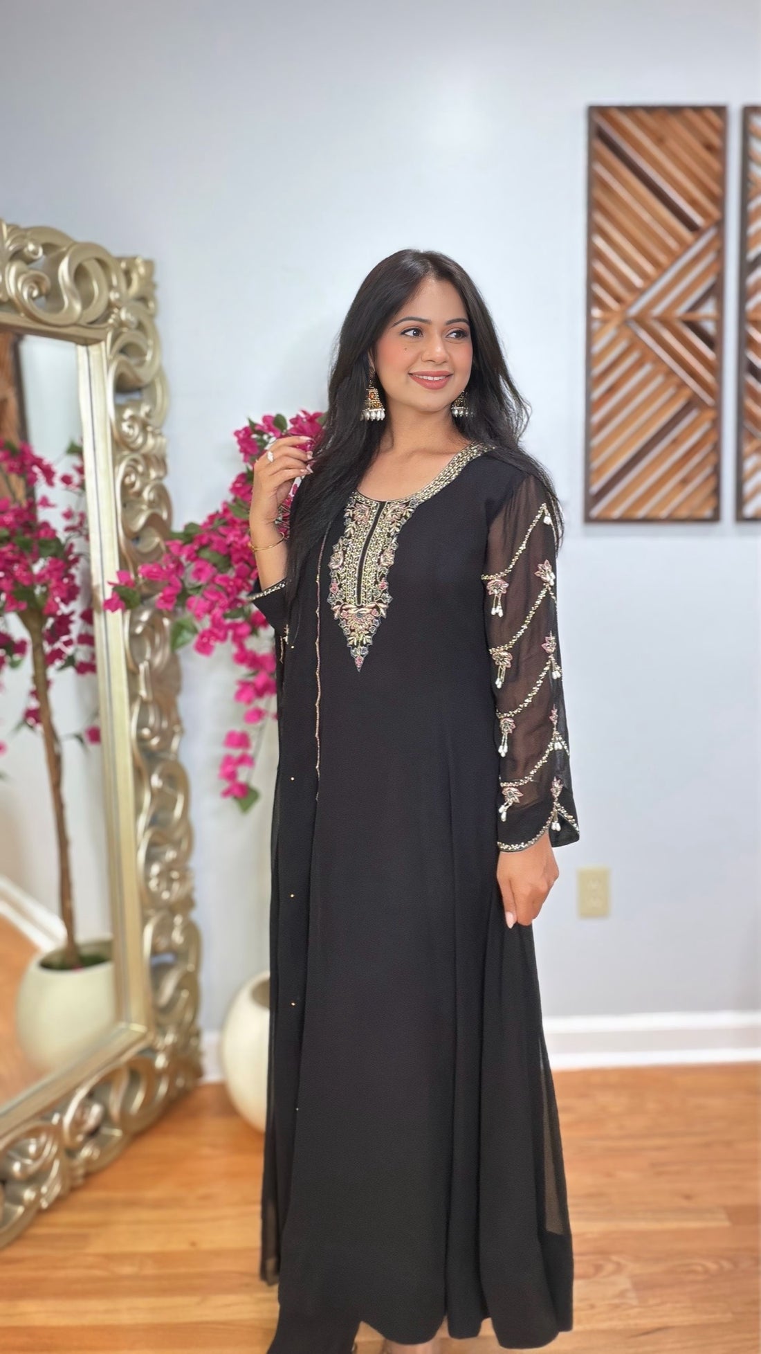 Mehza Georgette Anarkali Suit