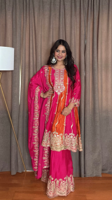 Zarisha Anarkali Palazzo Suit