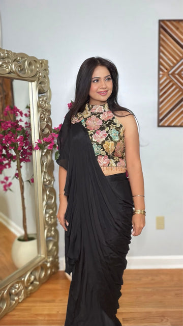 Ziya Statement Ruffle Saree