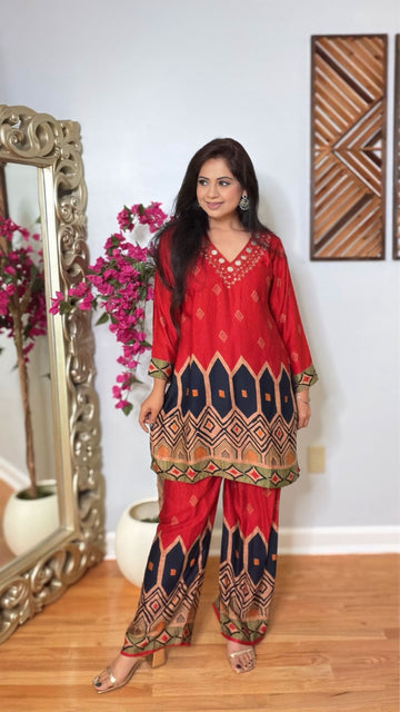 Nayomi Mirror Work Co-ord Set