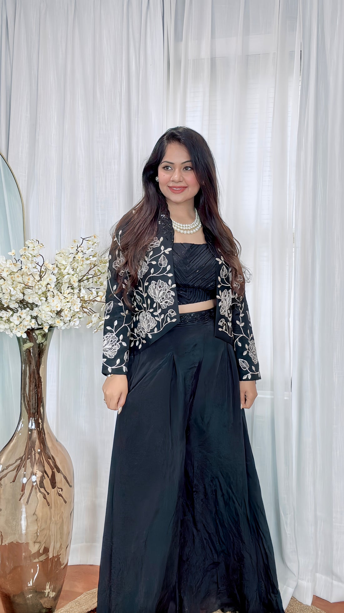 Timeless Black indo-western