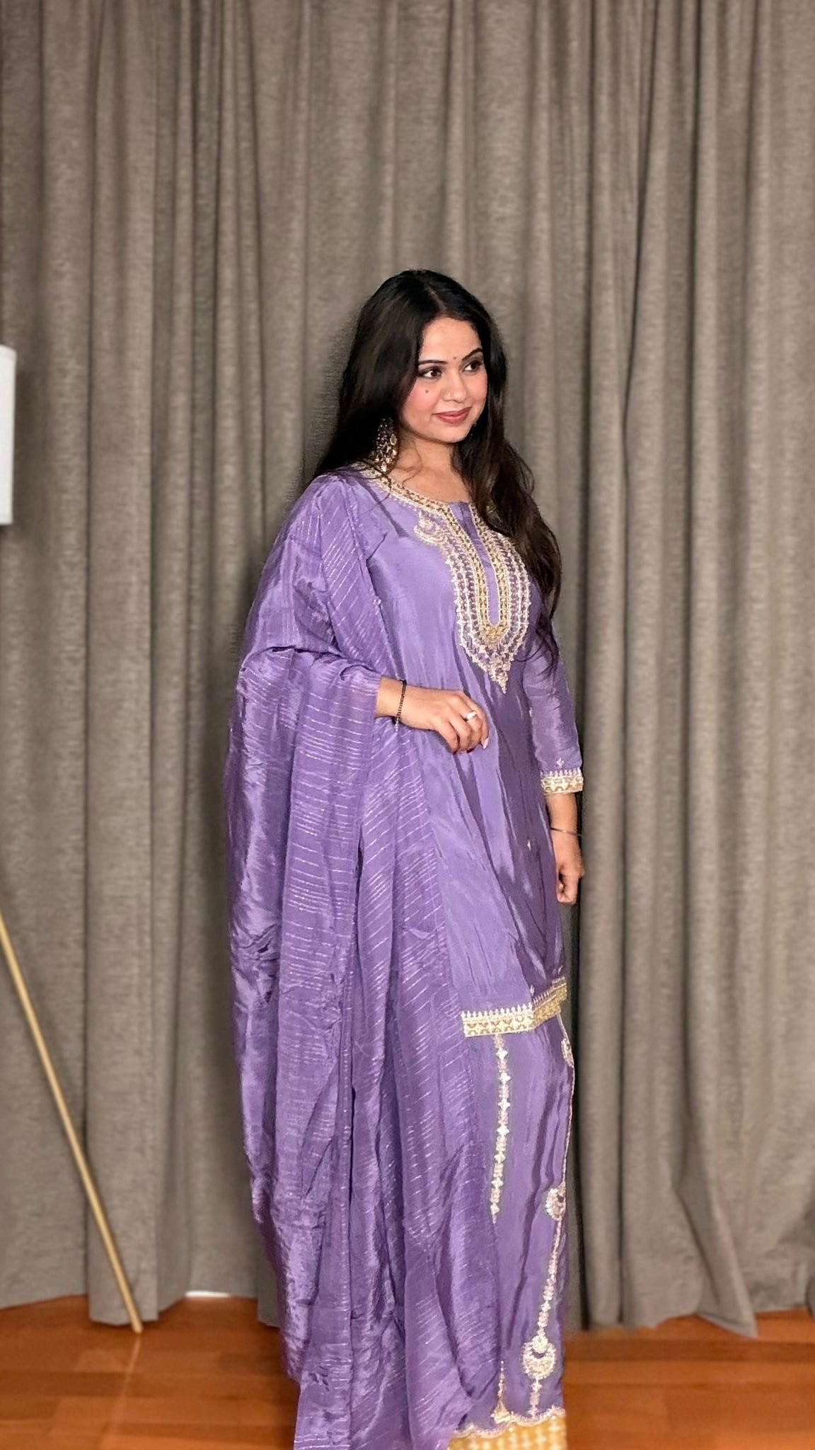 Lilac Glow Sharara Suit