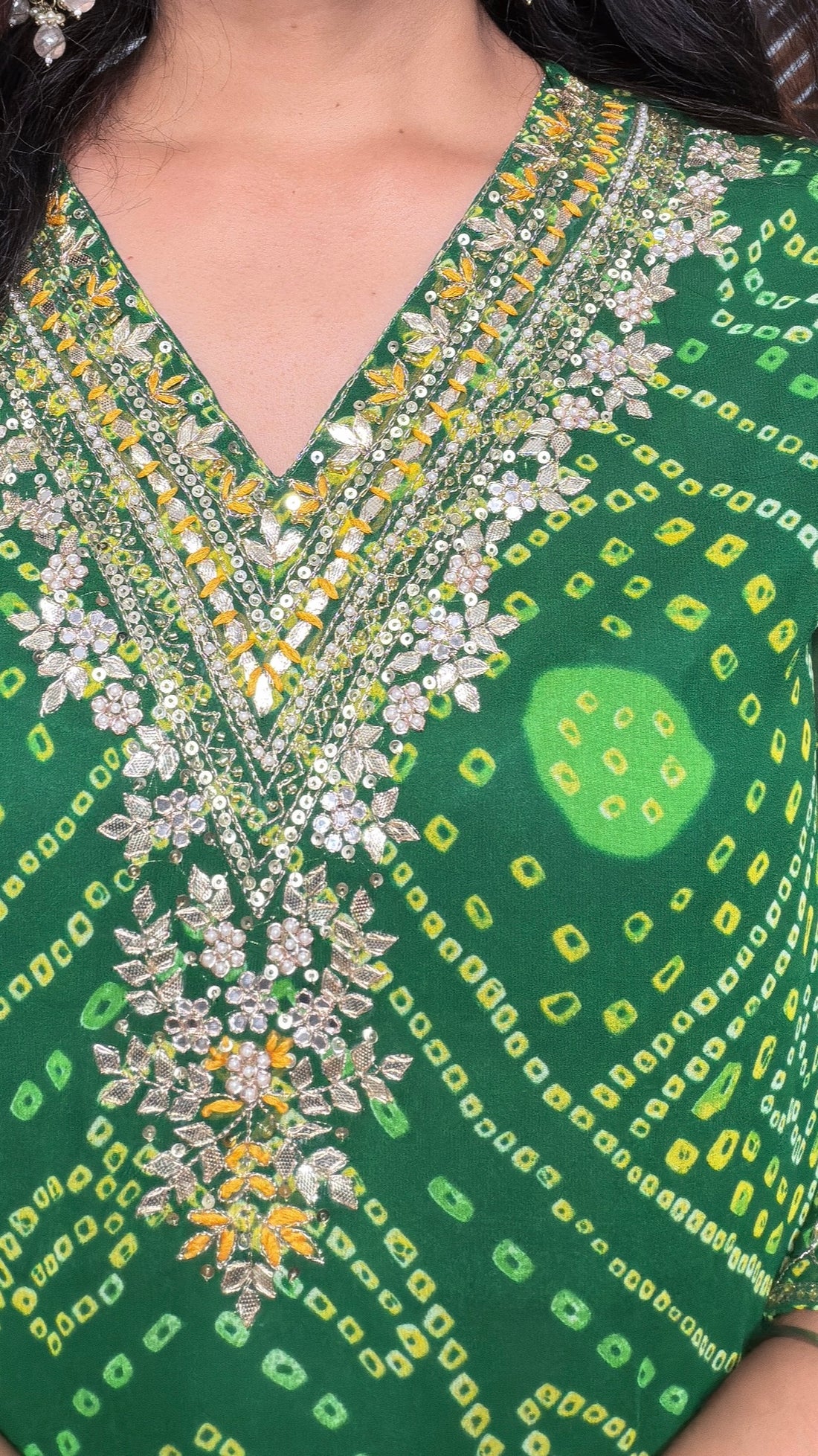 Mehak Georgette Bandhani Palazzo Suit