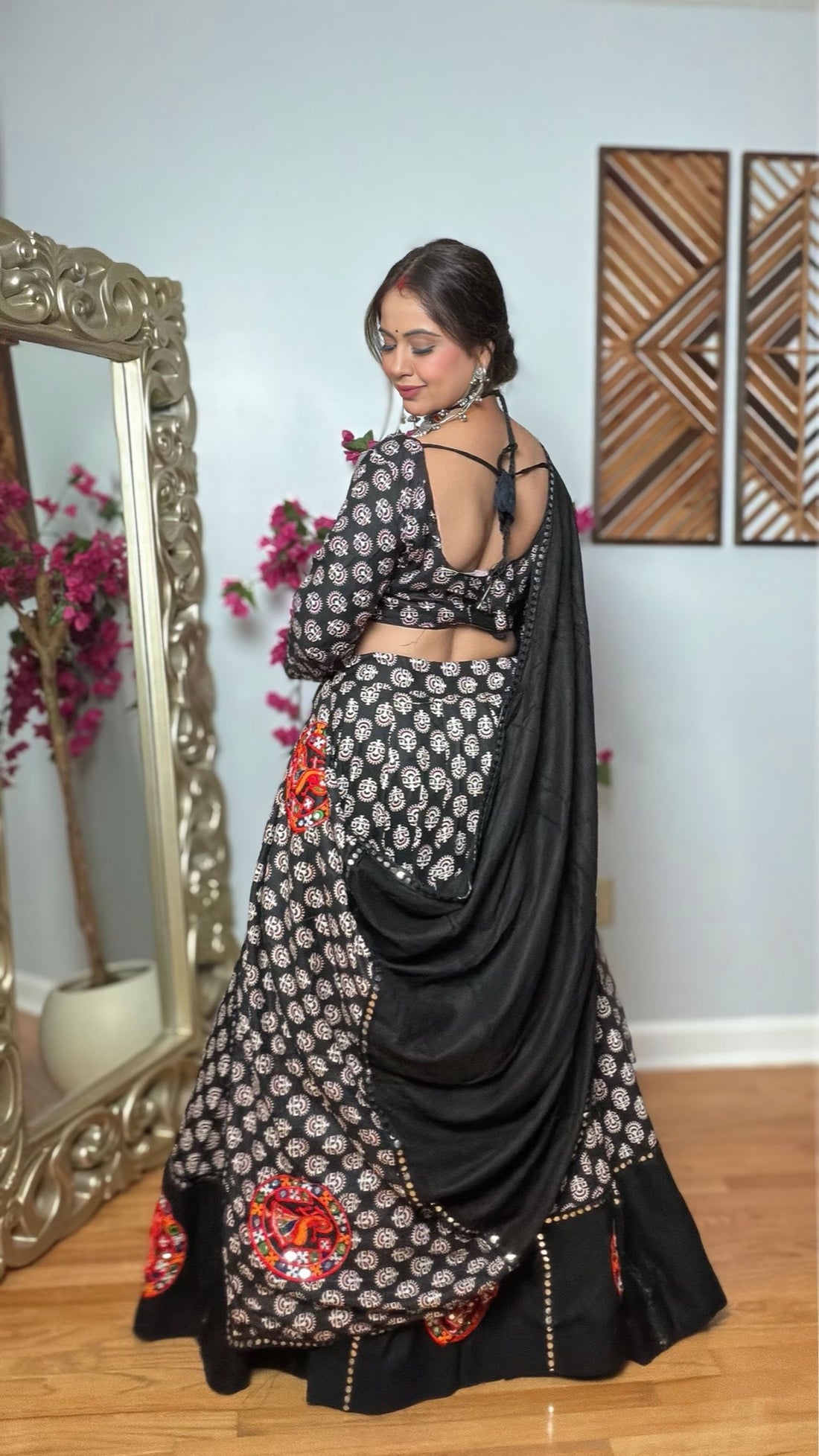 Aarunya Ajrak Cotton Chaniya Choli