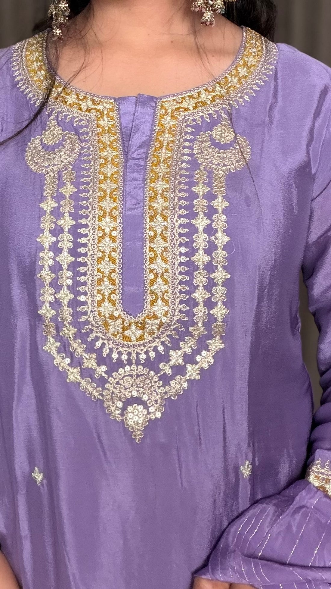 Lilac Glow Sharara Suit