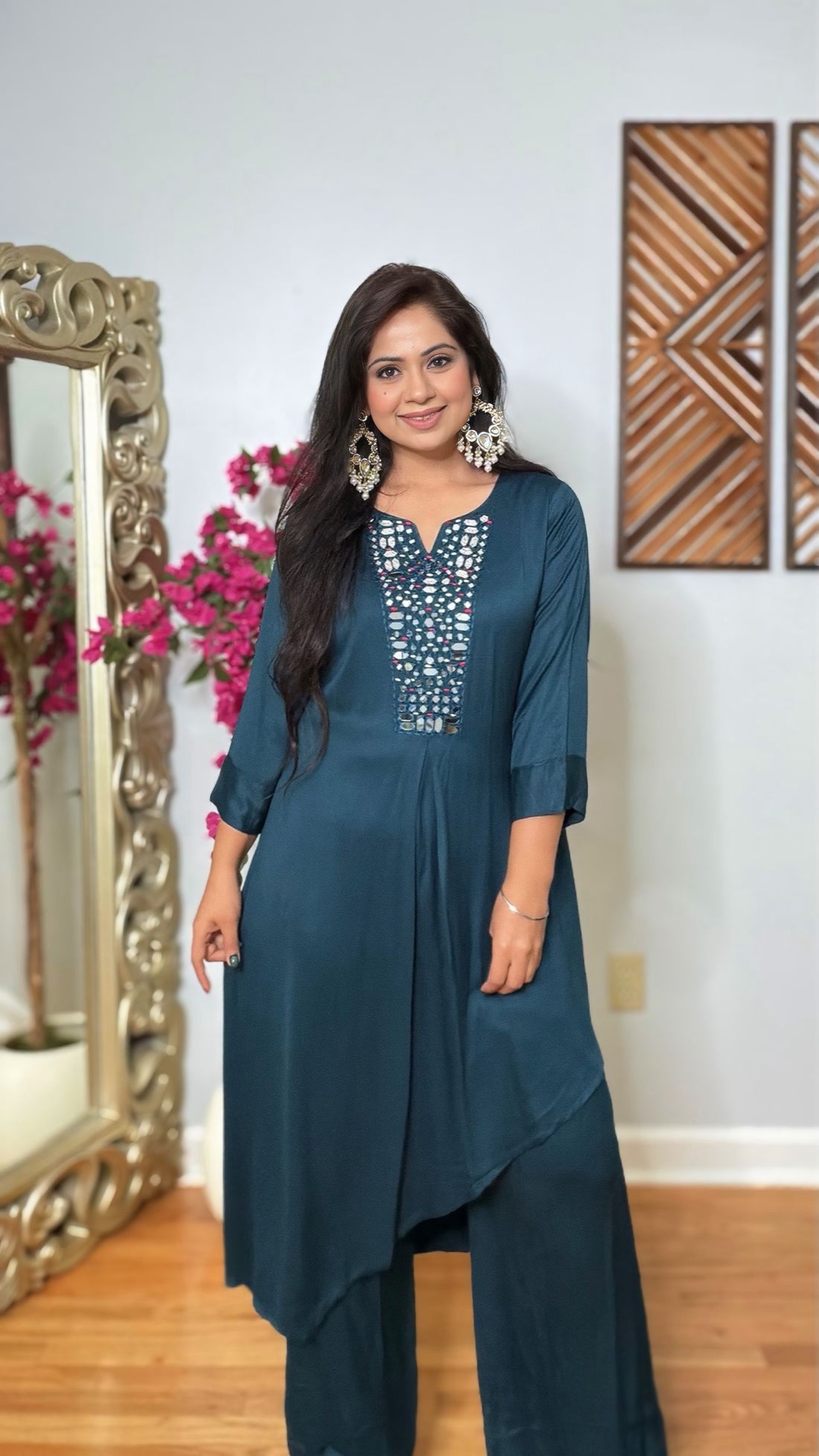 Amoda Mirror Work Co-ord Set
