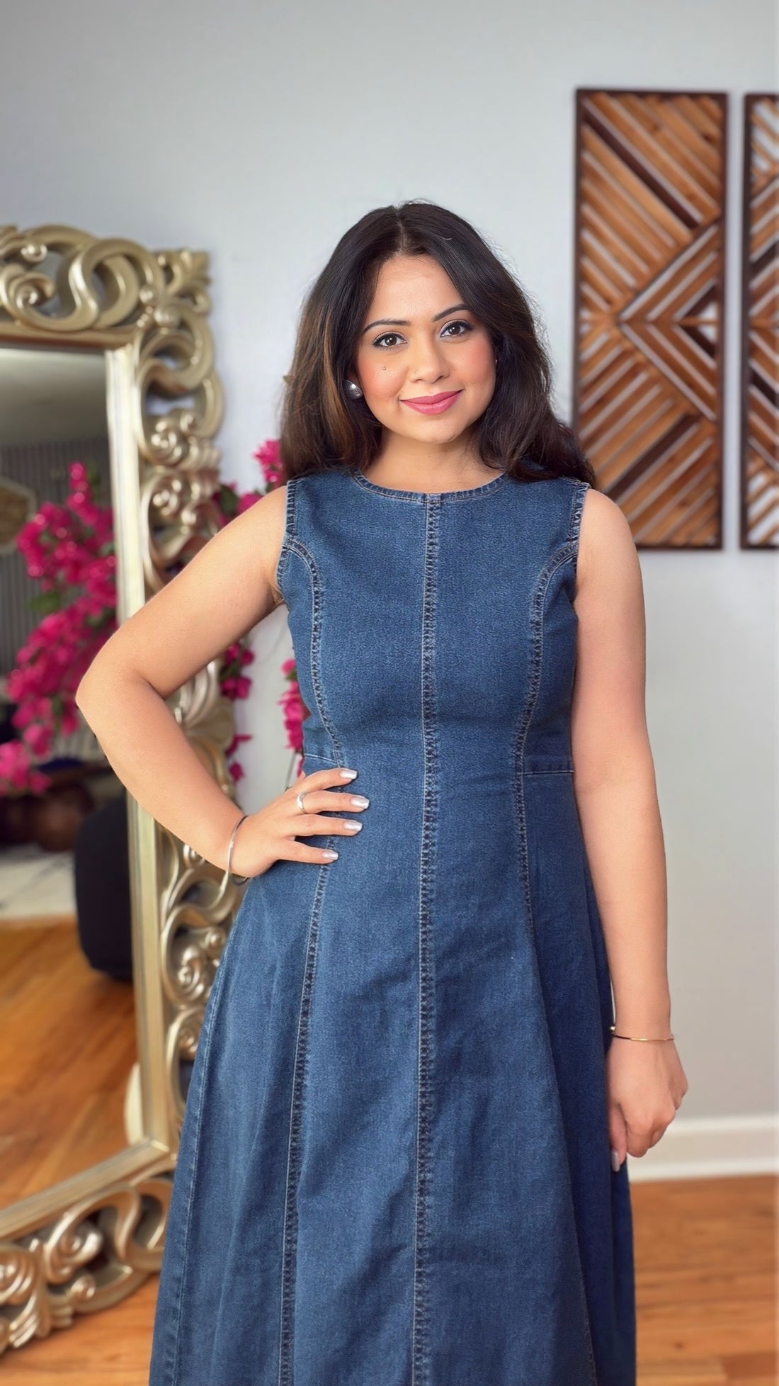 Avenza Denim Sculpt Dress