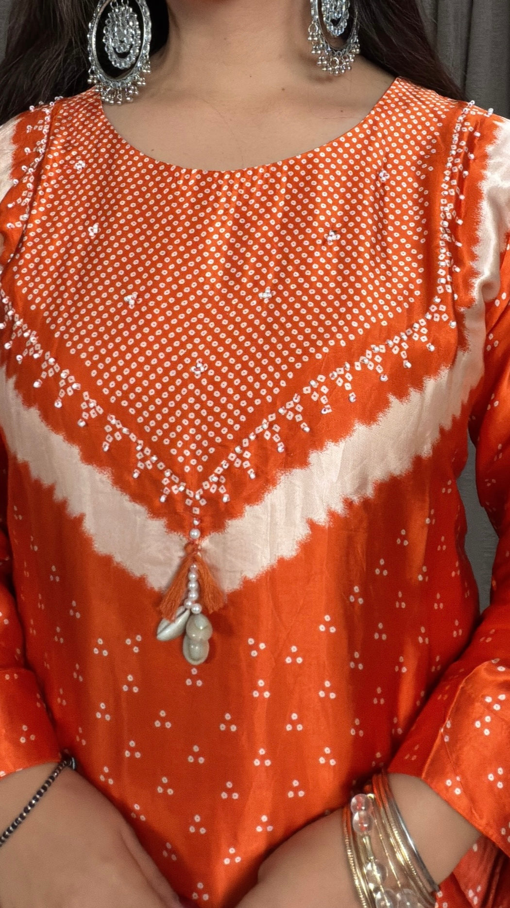 Amber Bandhej – Gajji Silk Co-ord Set