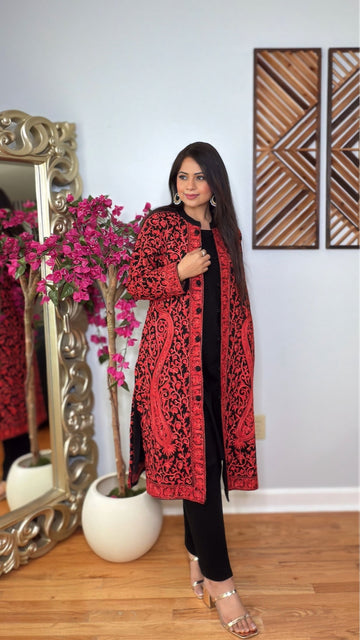Ravira – Embroidered Winter Jacket Set