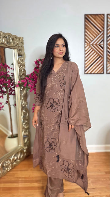 Varnika Muslin Silk Suit