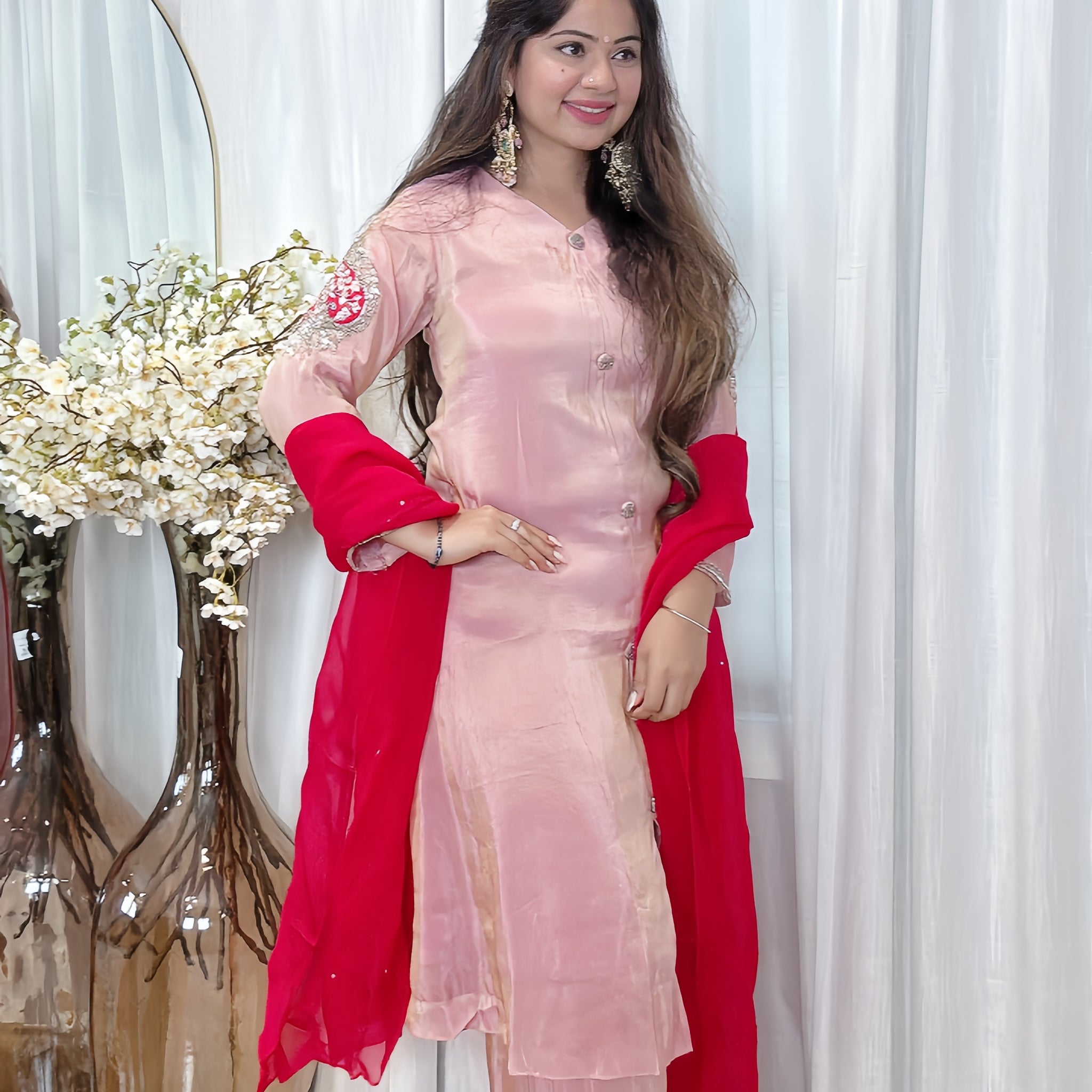 Blush Radiance Tissue Shimmer Suit