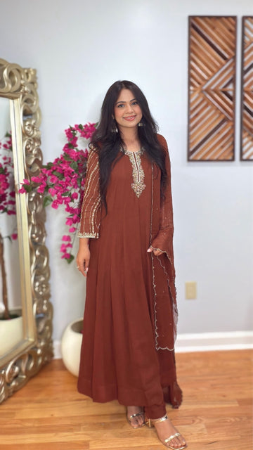 Ruhani Georgette Anarkali