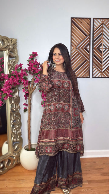 Zyvaira Ajrak Coord Set