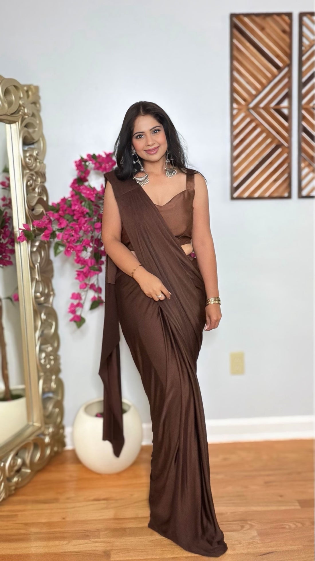 Vanya Lycra Saree with Statement Embellished Jacket
