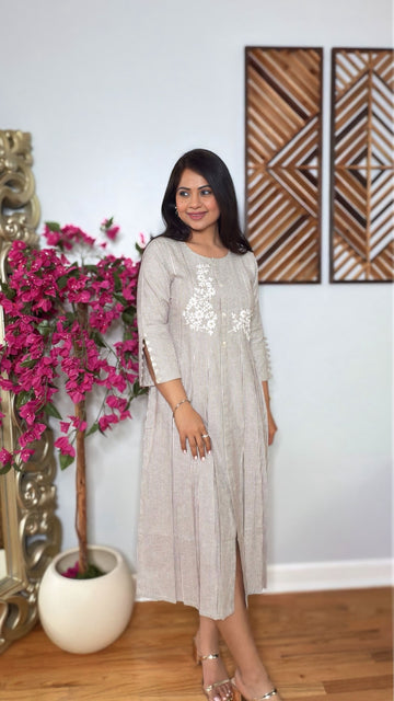 Aurelle Linen Cotton Dress