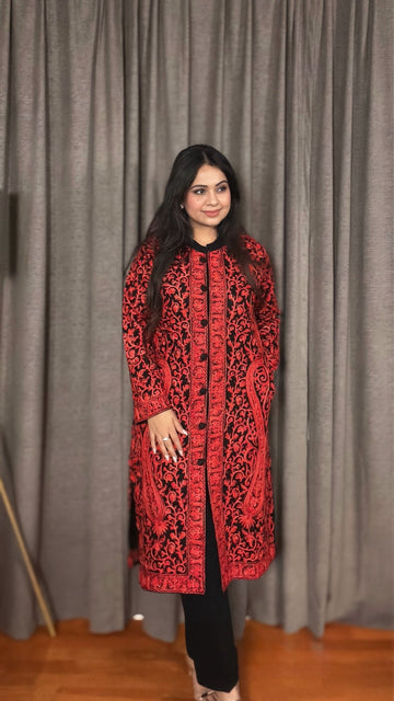 Ravira – Embroidered Winter Jacket Set