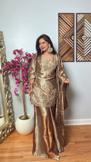 Sona Chandi – Kanjivaram Silk Sharara Suit