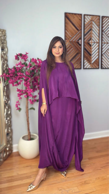 Aarini Layered Crepe Silk Dress