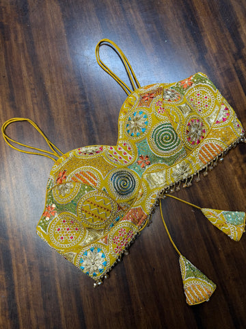 Sarika Embroidered Strappy Blouse