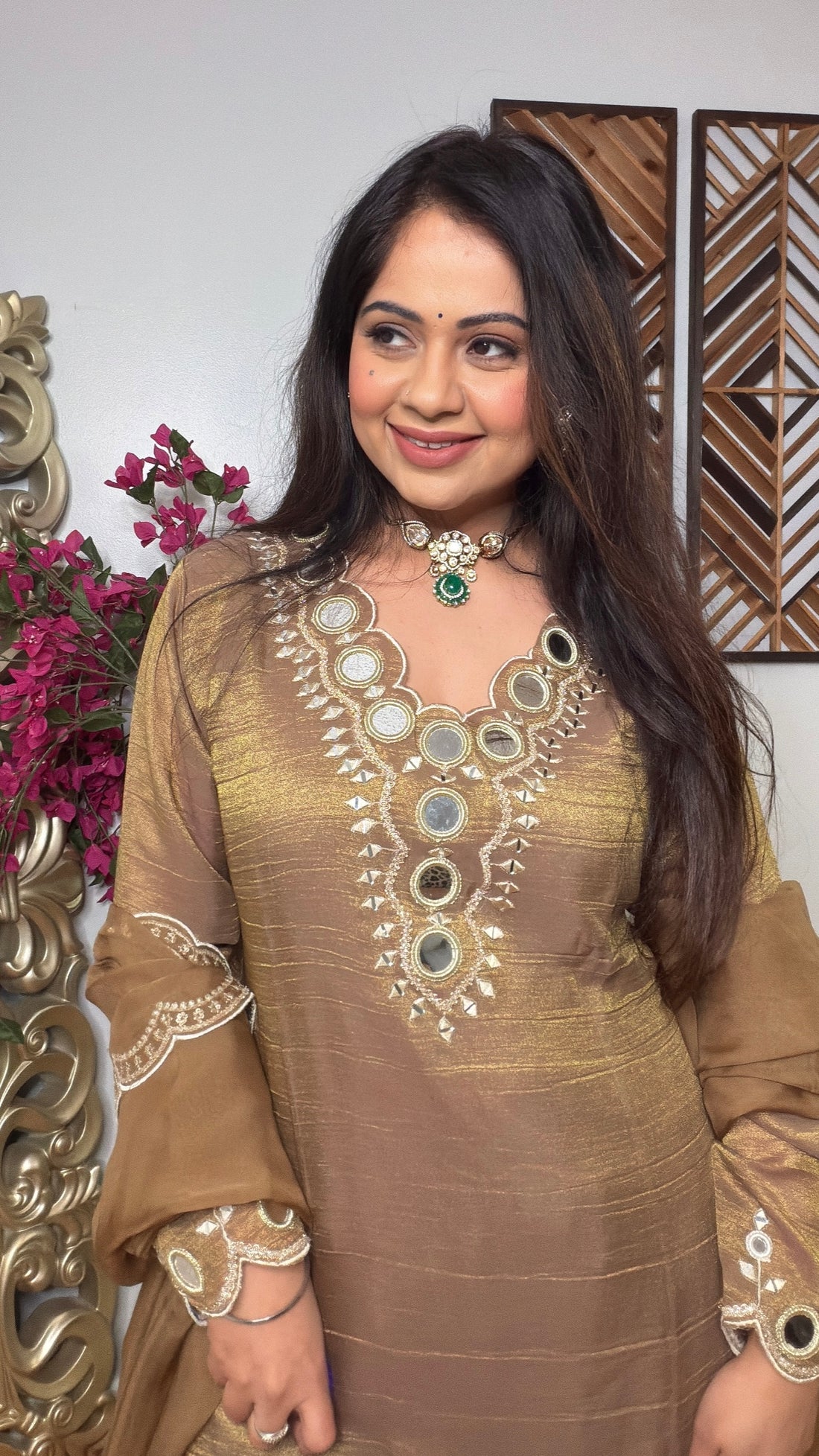 Orvaya Mirror Sharara Set