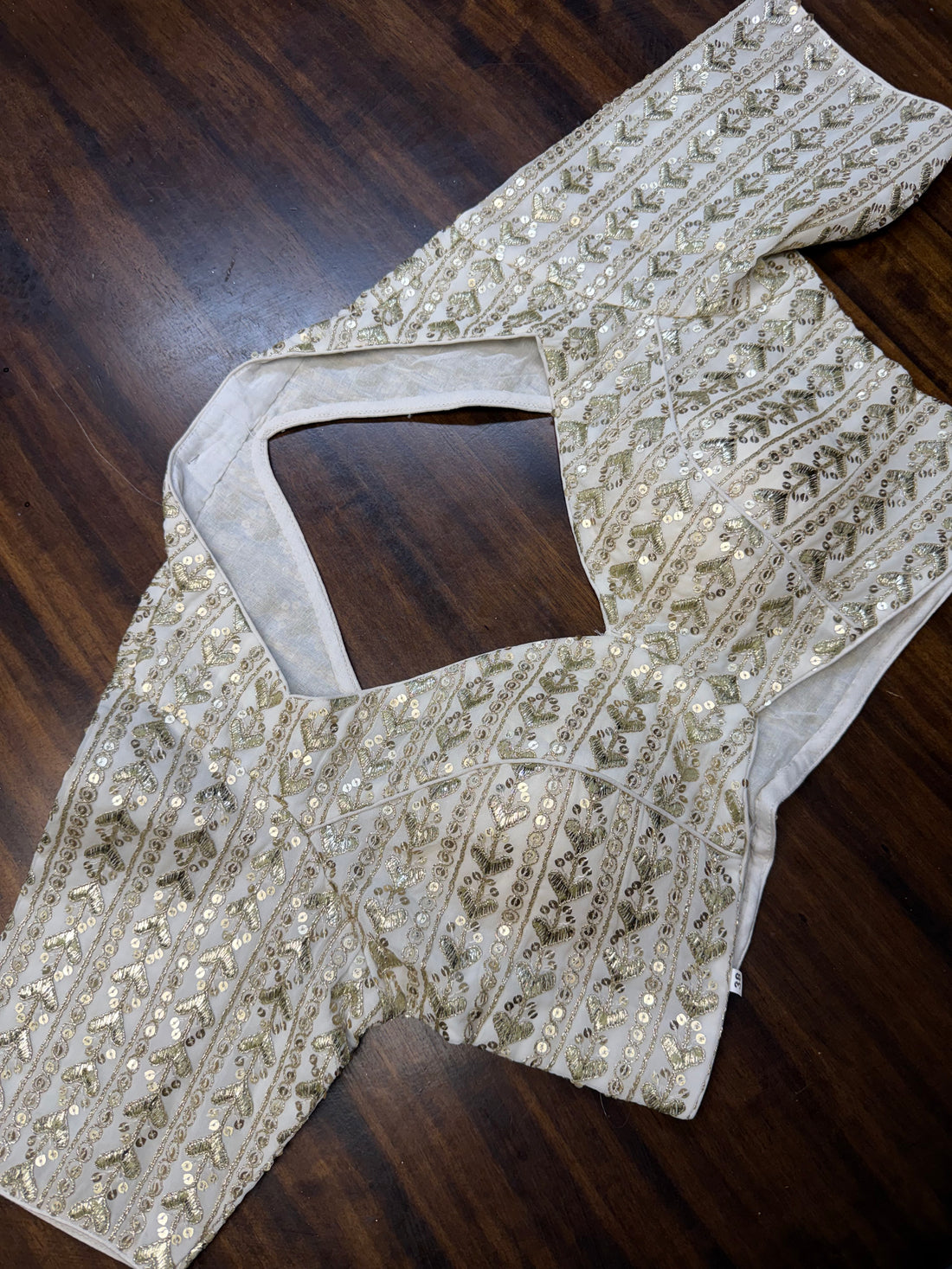Elira Zari Sequins Halter Blouse