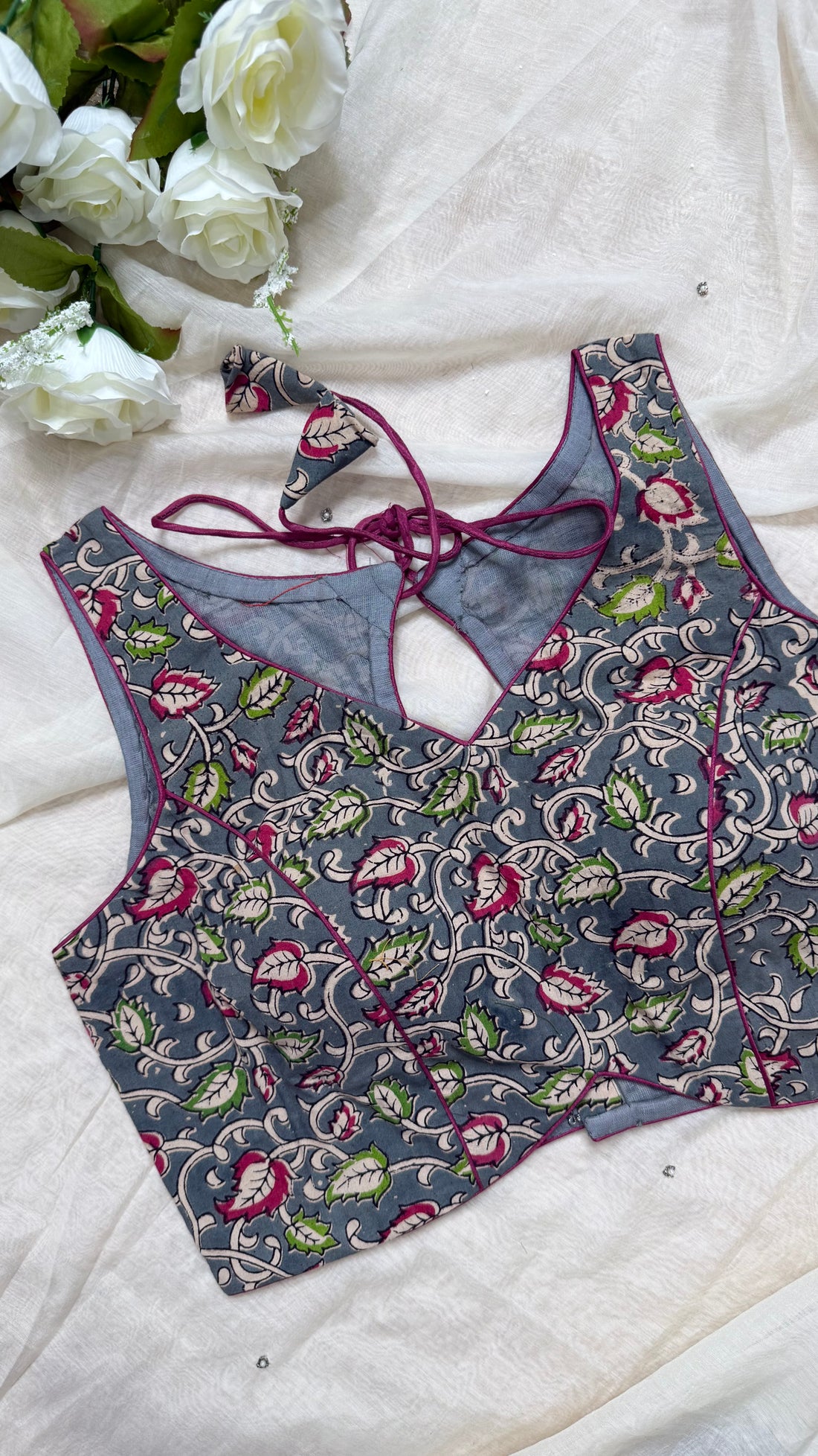 Kavya Kalamkari Print Blouse