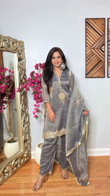 Ishani Crushed Tissue Suit