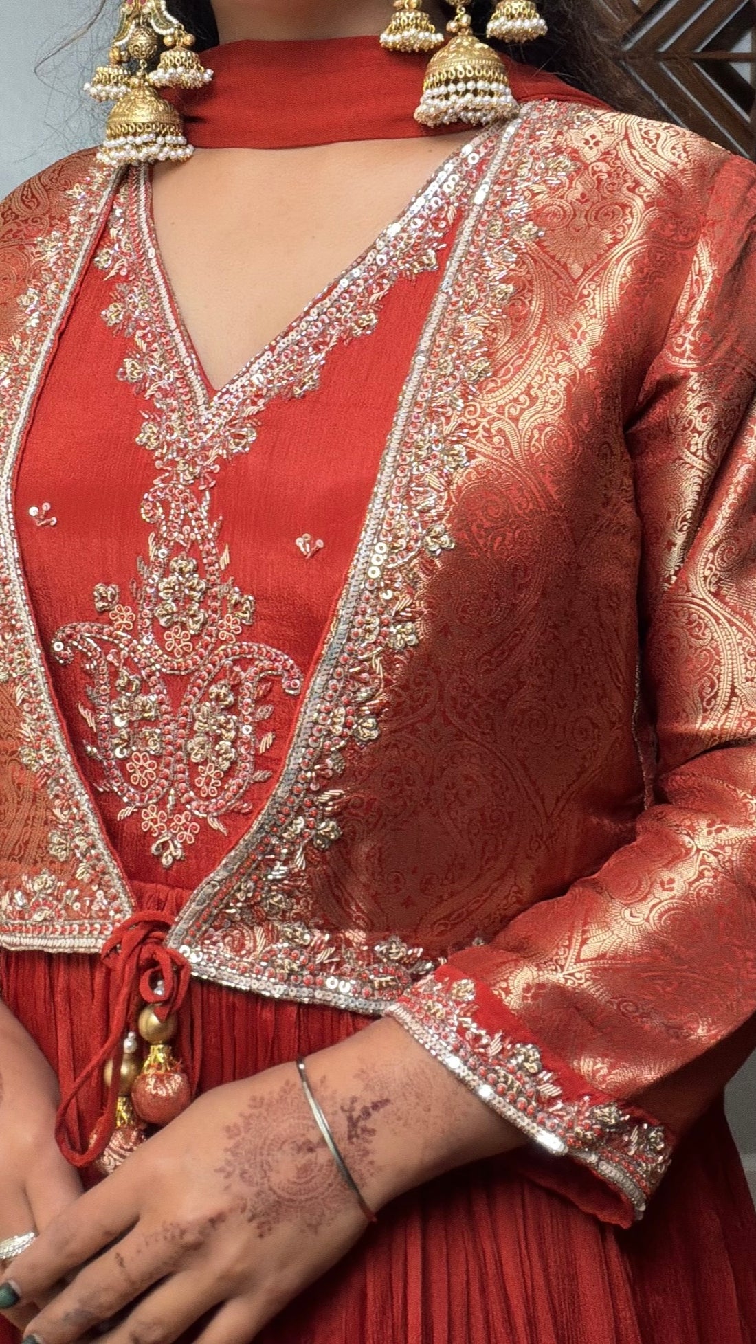 Aadhvika Brocade Anarkali Gown