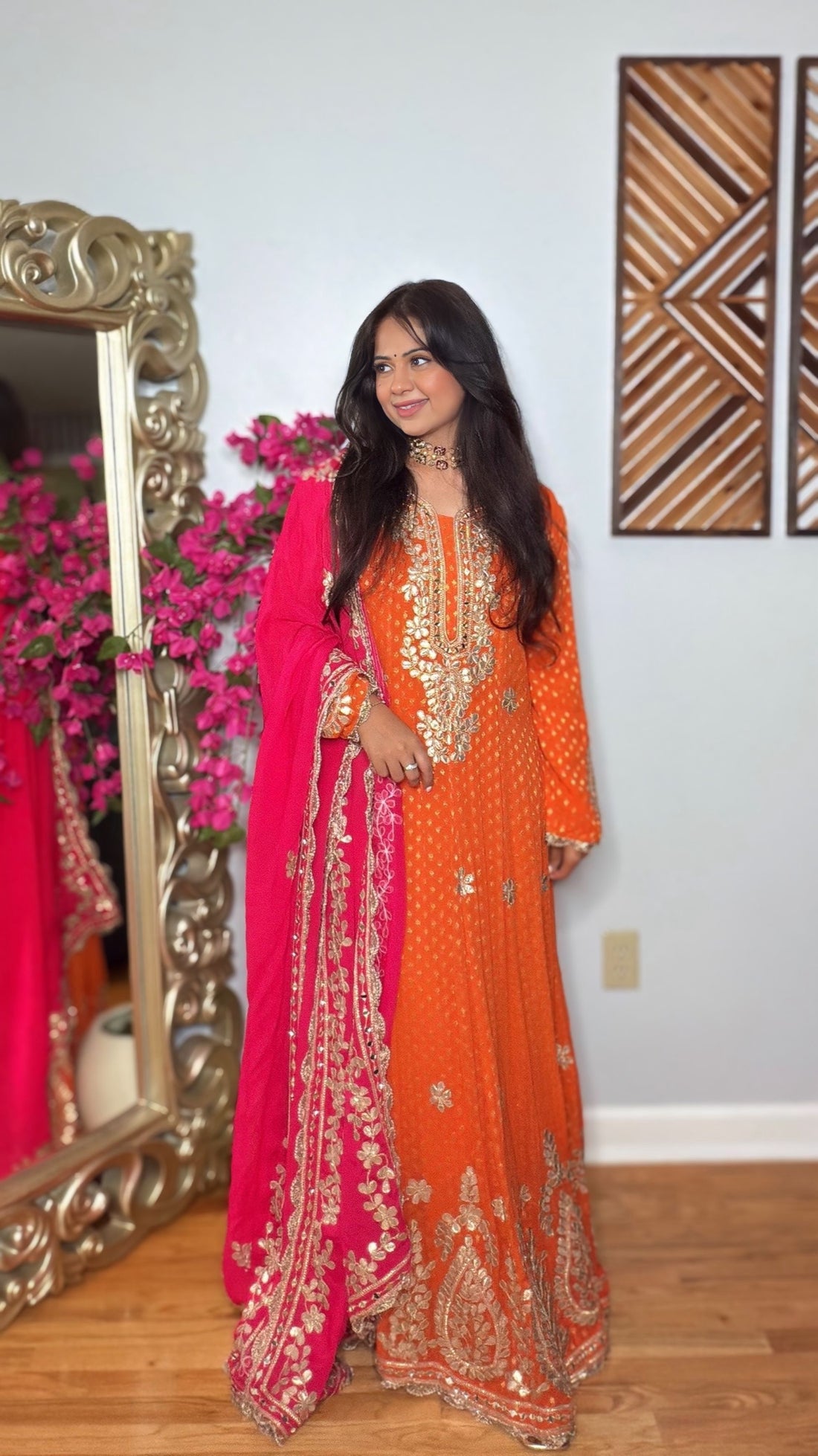 RANGVIRA- Viscose Georgette Banarasi Butti Anarkali Suit