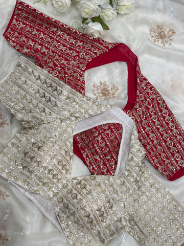 Elira Zari Sequins Halter Blouse