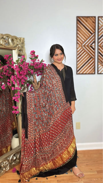 Mehzaar Ajrak Dupatta