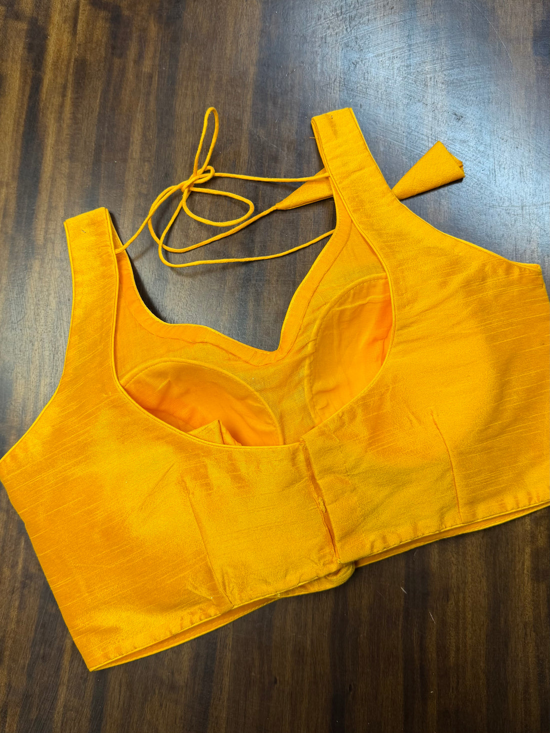 Tivra Yellow Raw Silk Blouse