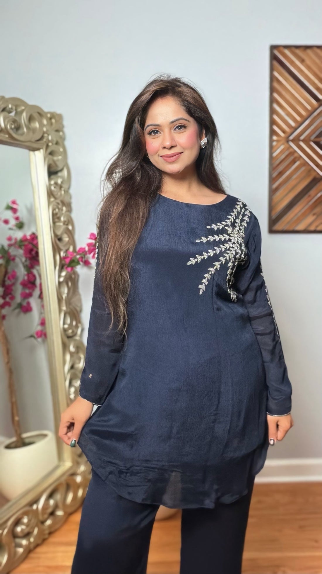 Anvika Chinon Silk Cord Set