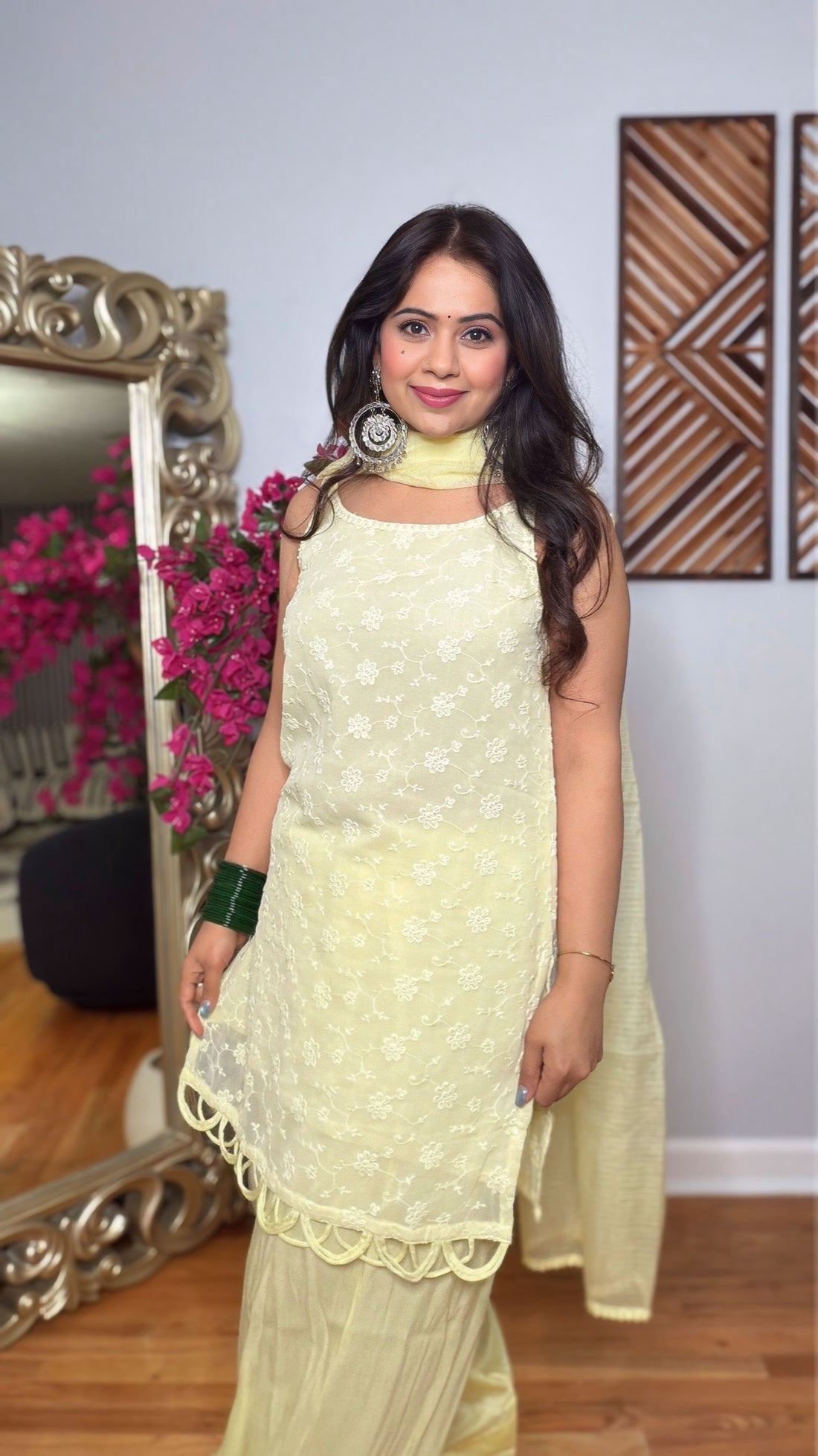 Zayra Lemon Glow Farshi Set